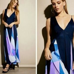 Free People Spectrum Paneled Max Dress